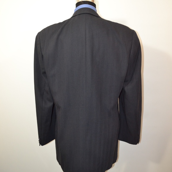 Hugo Boss 44L Sport Coat Blazer Suit Jacket Dark G - Picture 4 of 8